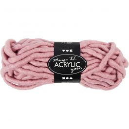 XL Garen van Acryl, L: 17 M, afm manga, roze, 200 gr/ 1 bol [HOB-42159]