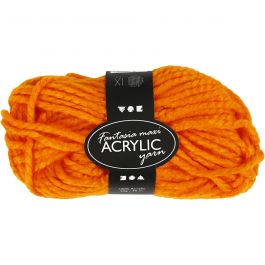 Fantasia Acrylgaren, L: 35 M, Maxi, neon oranje, 50 gr/ 1 bol [HOB-421860]