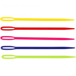 Garennaald, L: 7 cm, diverse kleuren, 50 stuk/ 1 doos [HOB-42209]