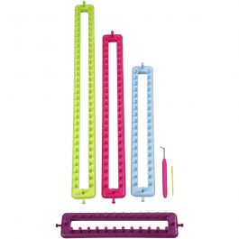 Knitting loom, L: 25-35-45-55 cm, 1 set [HOB-42219]