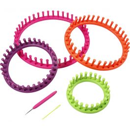 Knitting loom, d 12-17-22-27 cm, 1 set [HOB-42228]