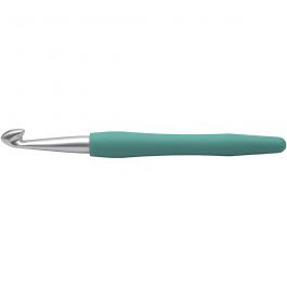 Haaknaalden, afm 10, L: 16 cm, afm 10 mm, groen, 1 stuk [HOB-42388]