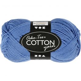 Katoengaren, afm 8/4, L: 170 M, blauw, 50 gr/ 1 bol [HOB-431110]