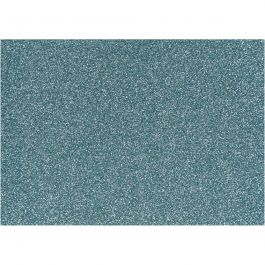 Opstrijkfolie, A5, vel 148x210 mm, glitter, lichtblauw, 1 vel [HOB-44335]