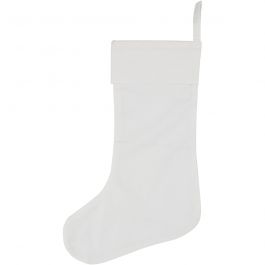Kerstsok, H: 40 cm, B: 26 cm, 210 gr, wit, 1 stuk [HOB-44598]