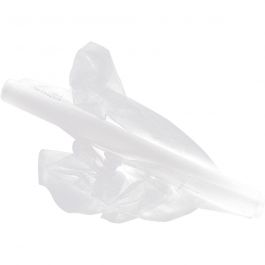 Tule, B: 50 cm, wit, 5 m/ 1 rol [HOB-44609]