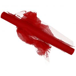Tule, B: 50 cm, rood, 5 m/ 1 rol [HOB-44615]