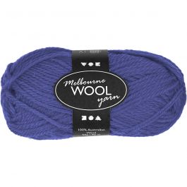 Melbourne wolgaren, L: 92 M, blauw, 50 gr/ 1 bol [HOB-44703]