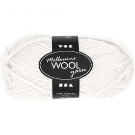 Melbourne wolgaren, L: 92 M, off-white, 50 gr/ 1 bol [HOB-44710]