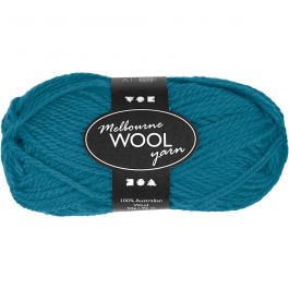 Melbourne wolgaren, L: 92 M, petrol, 50 gr/ 1 bol [HOB-44720]