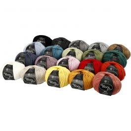 Wolgaren, L: 125 M, diverse kleuren, 20x100 gr/ 1 doos [HOB-447400]