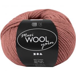 Wolgaren, L: 125 M, donkerroze, 100 gr/ 1 bol [HOB-447405]