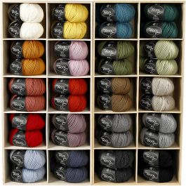 Wolgaren, L: 125 M, diverse kleuren, 20x10 bol/ 1 doos [HOB-44740]