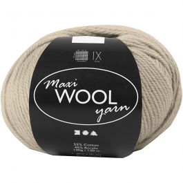 Wolgaren, L: 125 M, zandkleur mix, 100 gr/ 1 bol [HOB-447416]