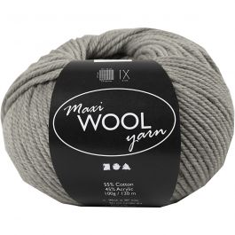 Wolgaren, L: 125 M, grijs mix, 100 gr/ 1 bol [HOB-447418]