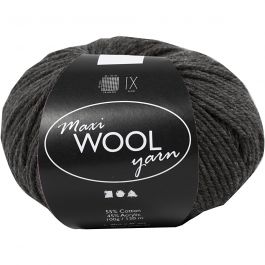 Wolgaren, L: 125 M, donker grijs mix, 100 gr/ 1 bol [HOB-447419]