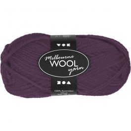 Melbourne wolgaren, L: 92 M, paars, 50 gr/ 1 bol [HOB-44780]