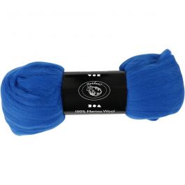 Merino Wol, dikte 21 my, kobalt blauw, 100 gr/ 1 doos [HOB-46037]