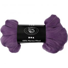 Merino Wol, dikte 21 my, violet, 100 gr/ 1 doos [HOB-46042]