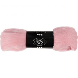 Merino Wol, dikte 21 my, lichtrood, 100 gr/ 1 doos [HOB-46046]