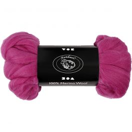 Merino Wol, dikte 21 my, rood paars, 100 gr/ 1 doos [HOB-46047]