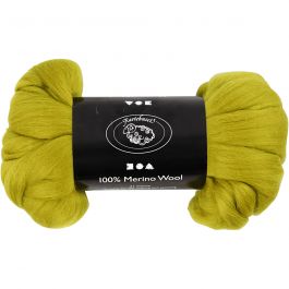 Merino Wol, dikte 21 my, lemon, 100 gr/ 1 doos [HOB-46057]