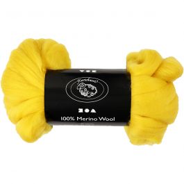 Merino Wol, dikte 21 my, sun yellow, 100 gr/ 1 doos [HOB-46062]