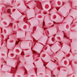 BioBeads van NABBI, afm 5x5 mm, gatgrootte 2.5 mm, medium, roze, 3000 stuk/ 1 doos [HOB-906776]