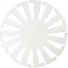 Sjabloon Mand weven, H: 8 cm, d 14 cm, transparant, 10 stuk/ 1 doos [HOB-47450]