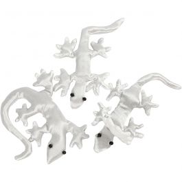Creepy-Crawly textiel, afm 10-14 cm, wit, 3 stuk/ 1 doos [HOB-495003]