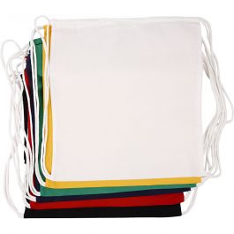 Schoenenzak / Rugzak, afm 37x41 cm, 135 gr, diverse kleuren, 6 stuk/ 1 doos [HOB-498810]