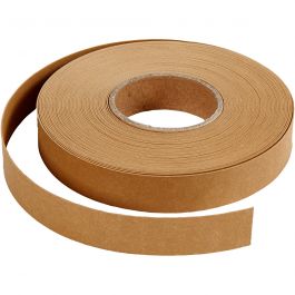 Vlechtstroken, B: 15 mm, dikte 0,55 mm, lichtbruin, 9.50 m/ 1 rol [HOB-498953]
