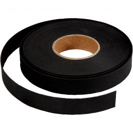 Vlechtstroken, B: 15 mm, dikte 0,55 mm, zwart, 9.50 m/ 1 rol [HOB-498954]