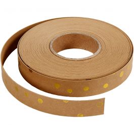 Vlechtstroken, B: 15 mm, dikte 0,55 mm, lichtbruin, 9.50 m/ 1 rol [HOB-498956]