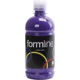 Tempera Verf Mat, violet, 500 ml/ 1 fles [HOB-642044]