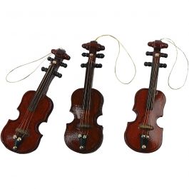 Viool, L: 8 cm, 12 stuk/ 1 doos [HOB-50008]