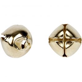 Belletjes, d 8+10+13 mm, goud, 18div/ 1 doos [HOB-500100]