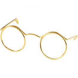 Bril, B: 50 mm, gatgrootte 17 mm, goud, 10 stuk/ 1 doos [HOB-500321]