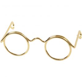 Bril, B: 35 mm, gatgrootte 13 mm, goud, 10 stuk/ 1 doos [HOB-500331]