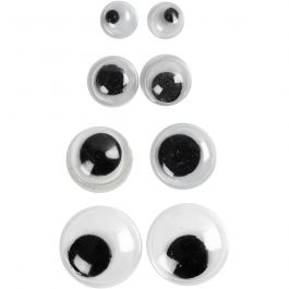 Wiebelogen, niet zelfklevend, d 4+6+8+10 mm, 40 div/ 1 doos [HOB-50138]