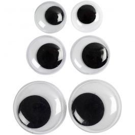 Wiebelogen, niet zelfklevend, d 12+14+20 mm, 18 div/ 1 doos [HOB-50139]