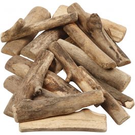 Hout mix, L: 6-14 cm, dikte 15 mm, 610 gr/ 1 doos [HOB-502230]