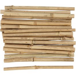 Stokken van bamboe, L: 20 cm, dikte 8-15 mm, 30 stuk/ 1 doos [HOB-50234]