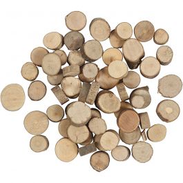 Houten schijf, d 10-15 mm, 25 gr/ 1 doos [HOB-50280]