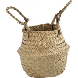 mand van zeegras, H: 11/19 cm, d 20 cm, 1stuk/ 1 stuk [HOB-50304]