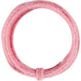 Jute koord, dikte 2-4 mm, roze, 3 m/ 1 doos [HOB-503498]