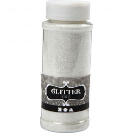Glitter, wit, 110 gr/ 1 Doosje [HOB-51266]