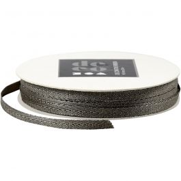 Lint, B: 5 mm, zilver, 20 m/ 1 rol [HOB-51426]