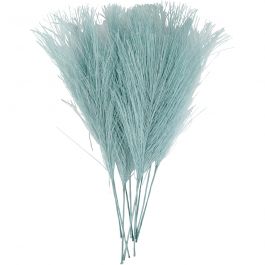 Kunstveren, L: 15 cm, B: 8 cm, turquoise, 10 stuk/ 1 doos [HOB-518057]