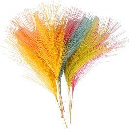Kunstveren, L: 15 cm, B: 8 cm, diverse kleuren, 10 stuk/ 1 doos [HOB-51821]